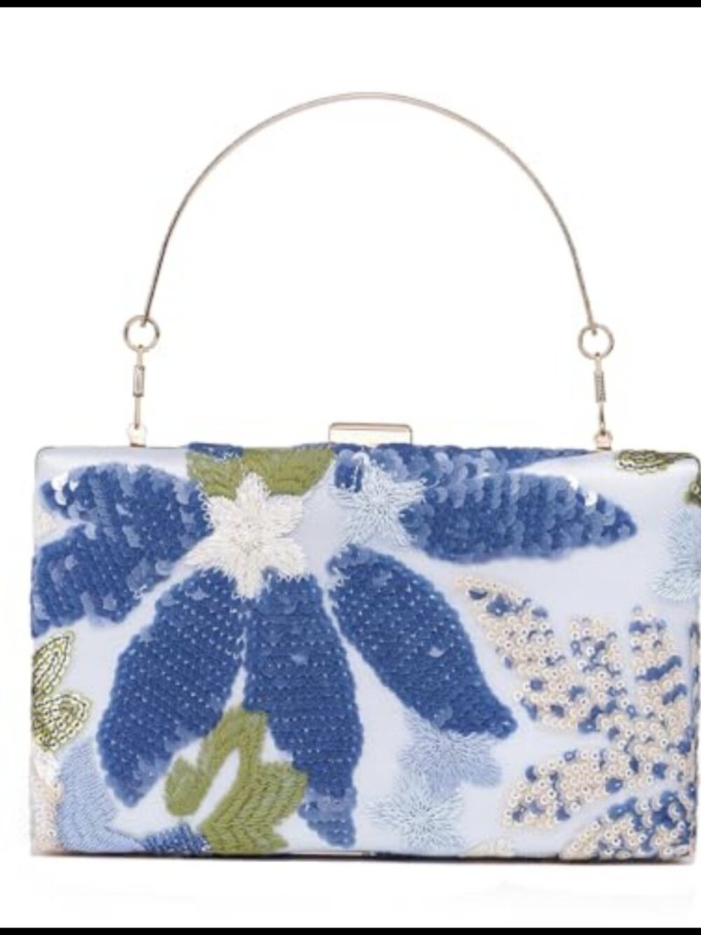 Women's Envelope Clutch Evening Bag with Chain Strap